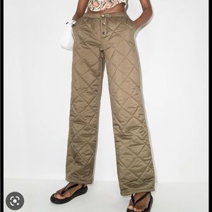 Danielle Guizio Quilted trouser